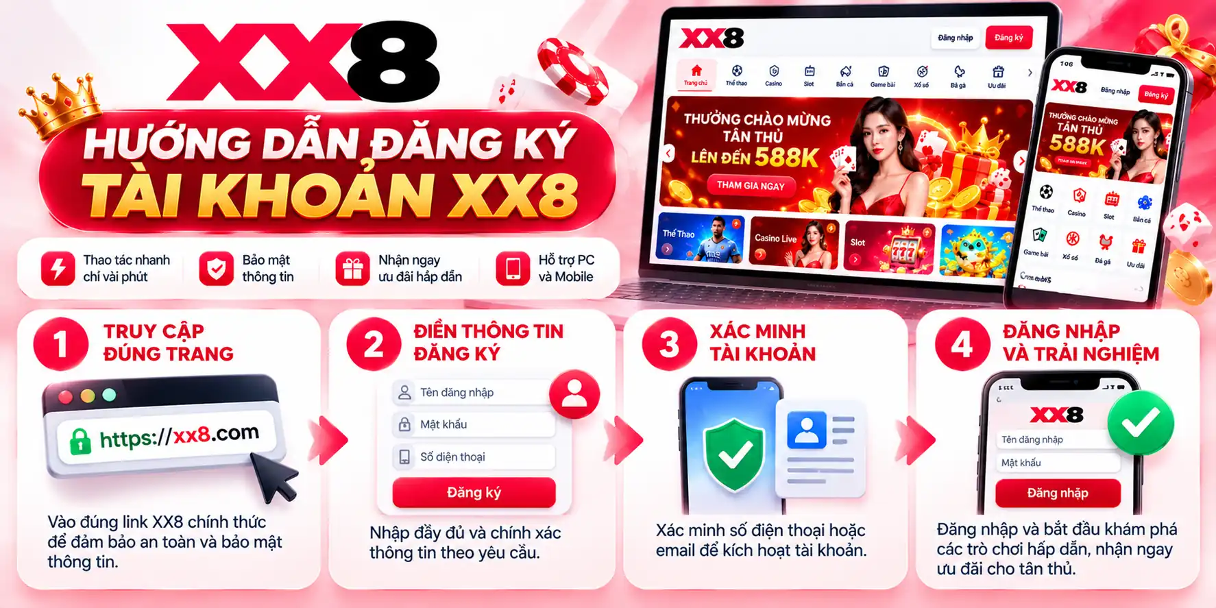 Hướng Dẫn Đăng Ký XX8